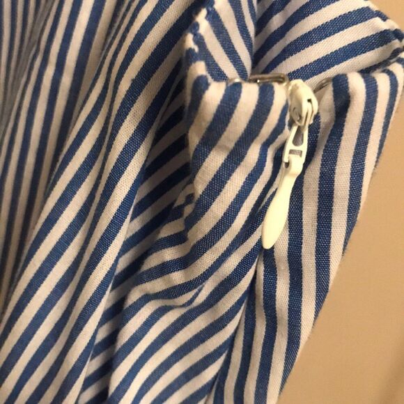 NWT Soprano Blue & White HI-Low Ruffle Skirt - XL - Picture 6 of 8